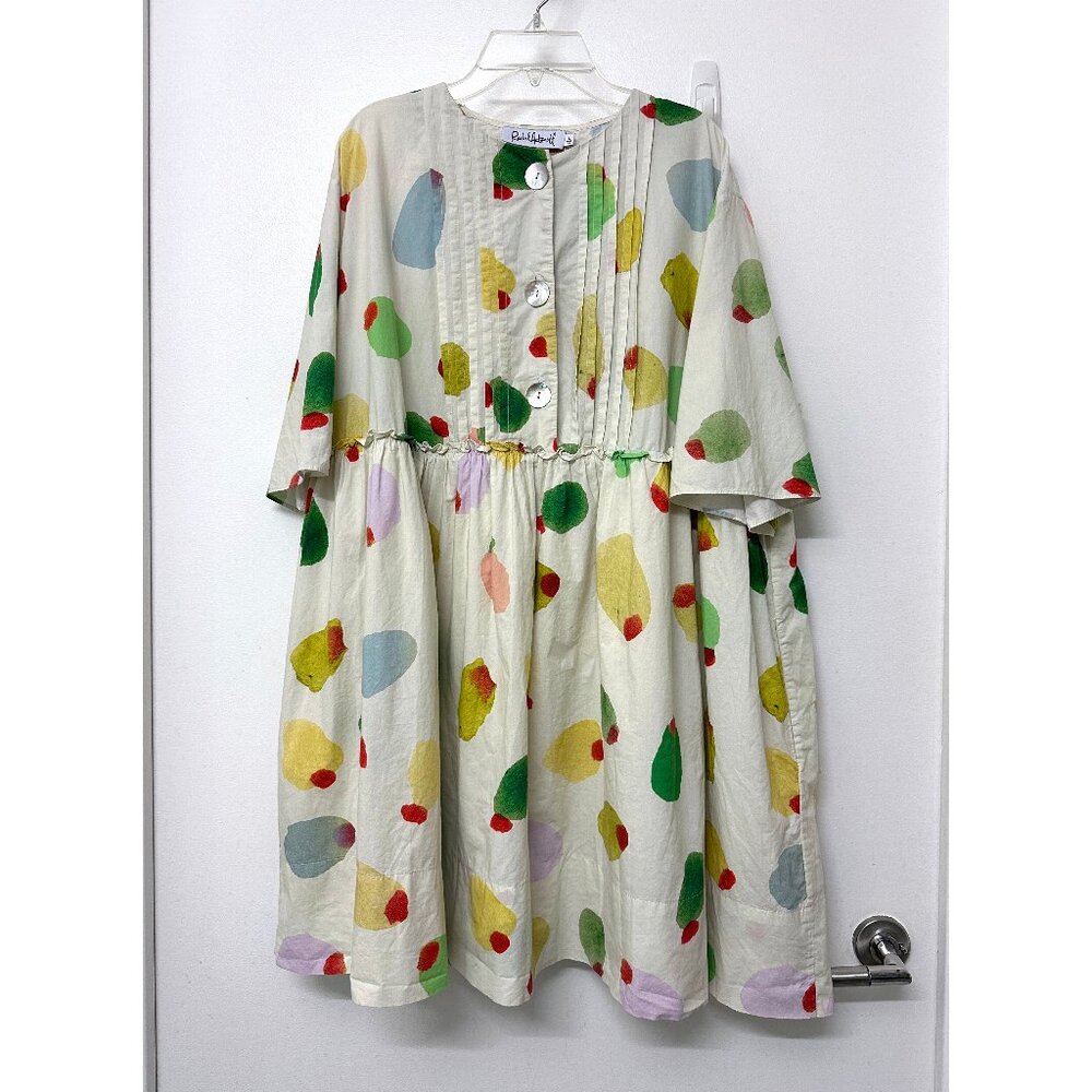 Rachel Antonoff Filthy Martini Olive Print Howard Babydoll Mini Dress L - Picture 3 of 15